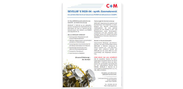 SEVELUB® Kettenöle - Hochleistungsschmierstoffe für umweltschonende Kettenschmierung - 